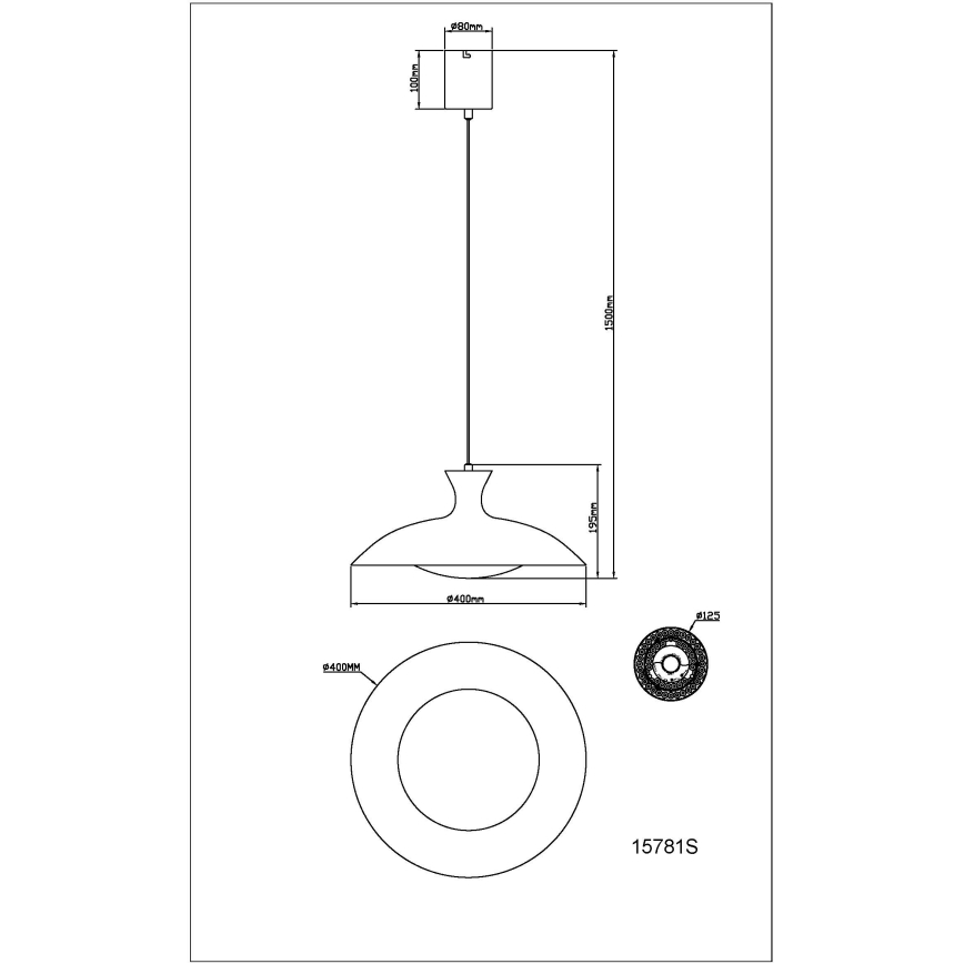 Globo - Suspension LED sur câble LED/18W/230V 3000/4000/6000K