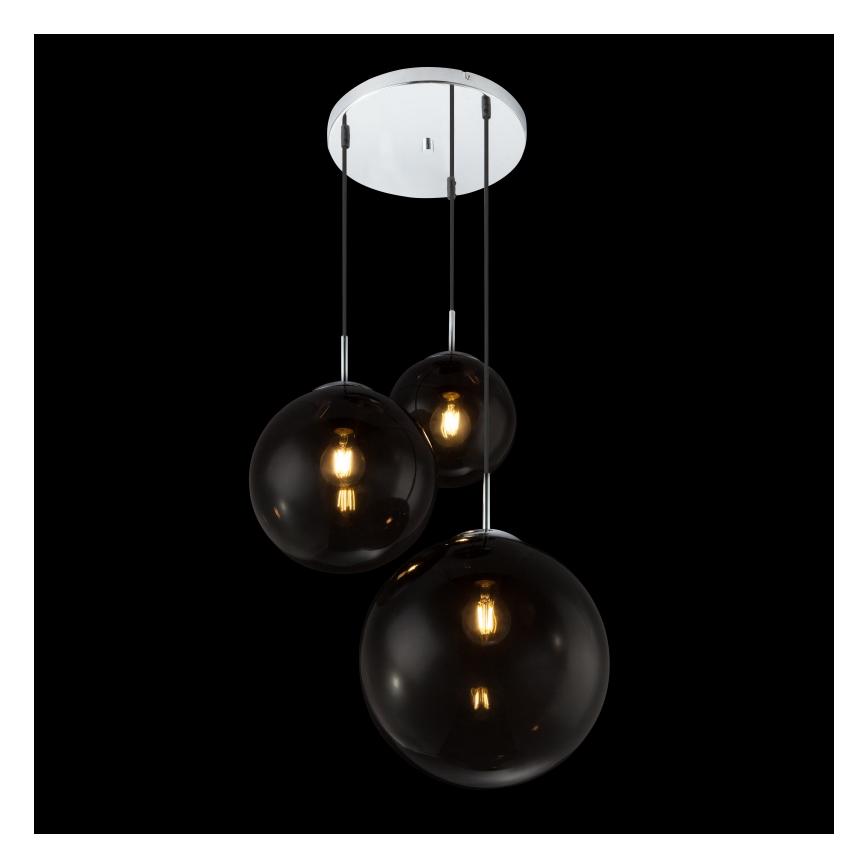Globo - Suspension filaire 3xE27/40W/230V d. 51 cm