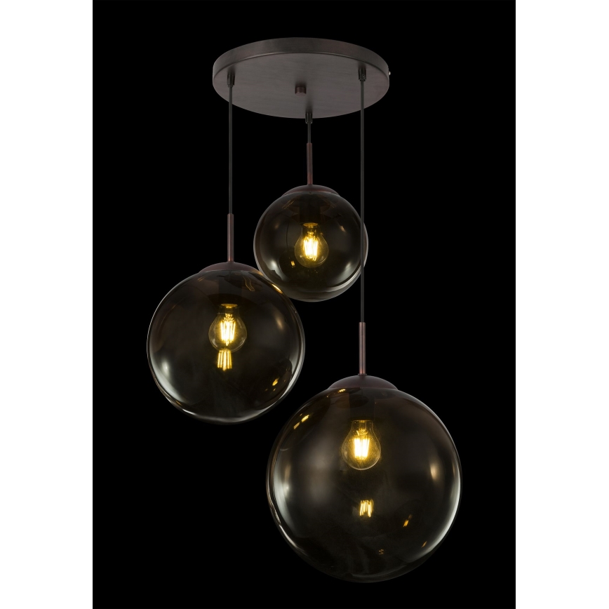 Globo - Suspension filaire 3xE27/40W/230V d. 51 cm