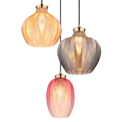 Globo - Suspension sur câble 3xE27/60W/230V Ø 45 cm