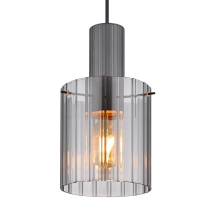 Globo - Suspension filaire 1xE27/40W/230V d. 18 cm gris