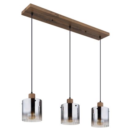 Globo - Suspension sur câble 3xE27/60W/230V