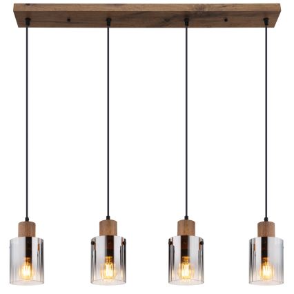 Globo - Suspension sur câble 4xE27/40W/230V