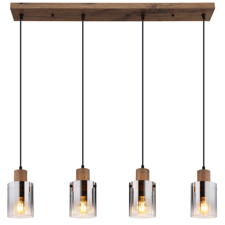 Globo - Suspension sur câble 4xE27/40W/230V
