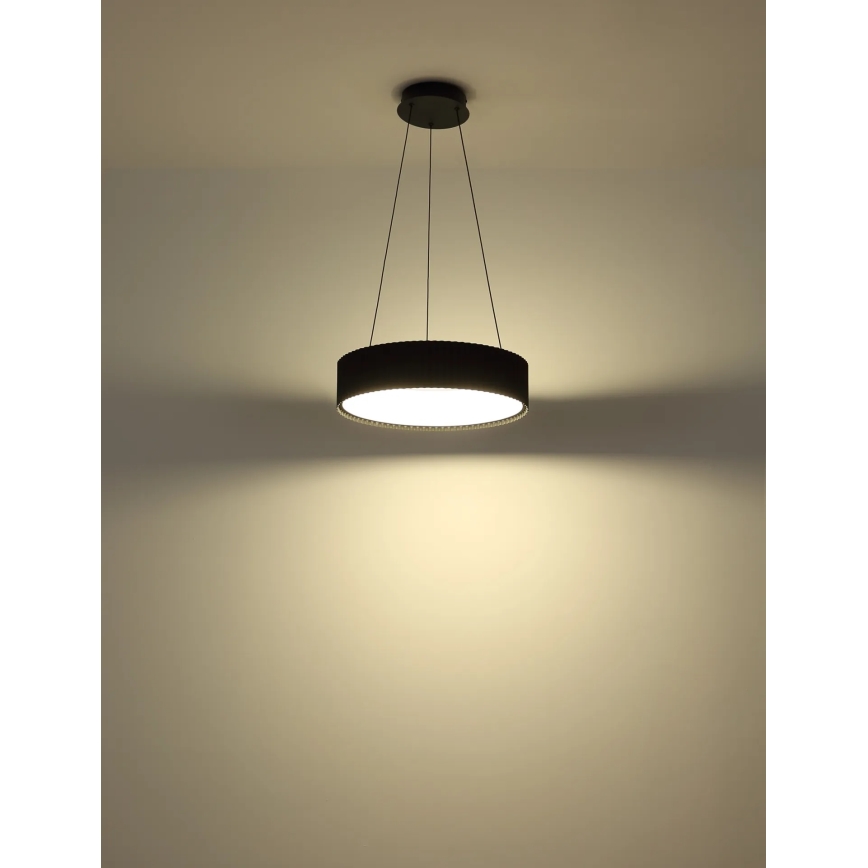 Globo - Suspension LED sur câble, 45 W, 230 V, 2700/4000/6000 K, Ø 46 cm, noire