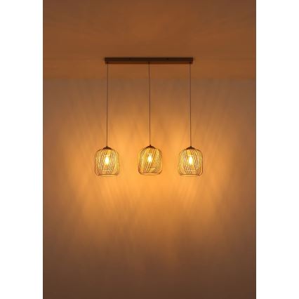 Globo - Suspension sur câble 3xE27/40W/230V
