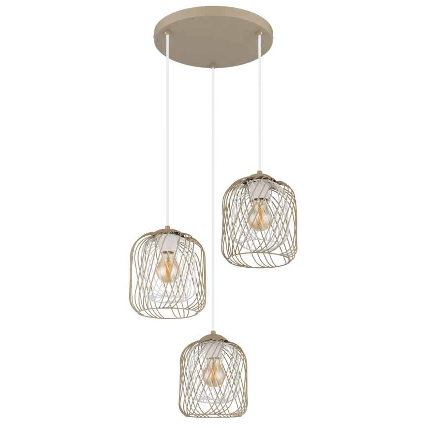 Globo - Suspension sur câble 3xE27/40W/230V