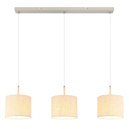 Globo - Suspension sur câble 3xE27/40W/230V