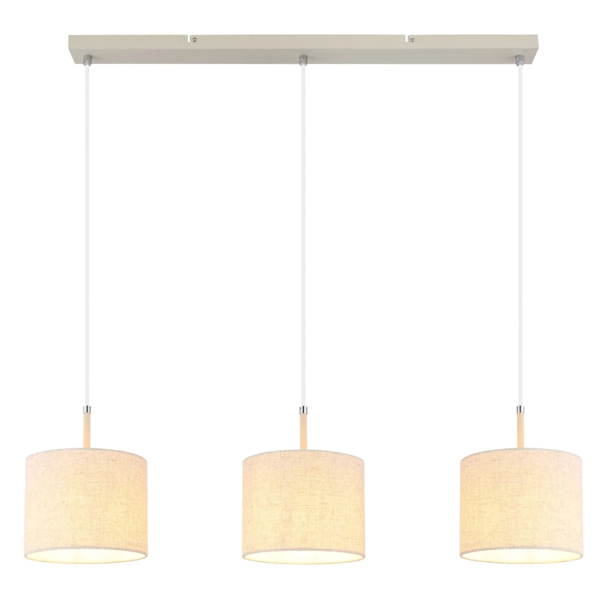 Globo - Suspension sur câble 3xE27/40W/230V