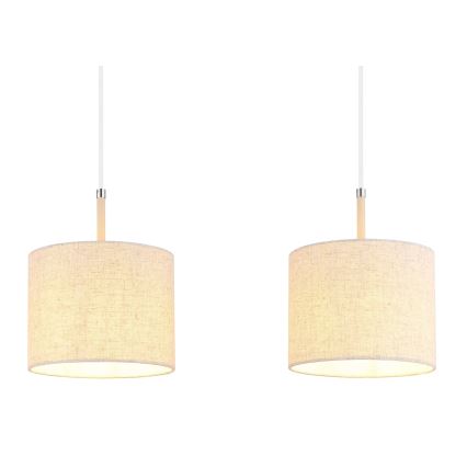 Globo - Suspension sur câble 3xE27/40W/230V