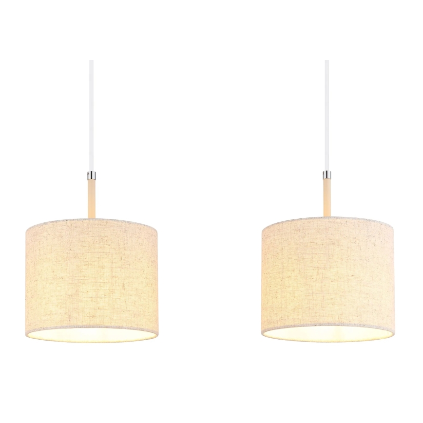 Globo - Suspension sur câble 3xE27/40W/230V