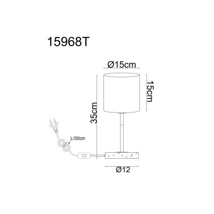 Globo - Lampe de table 1xE14/40W/230V