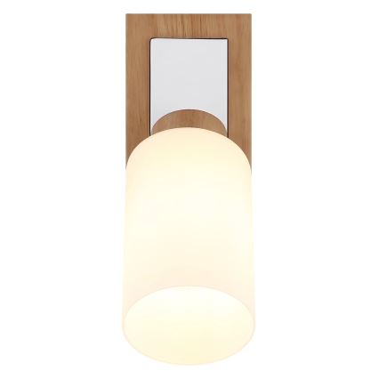 Globo - Applique murale spot 1xE27/60W/230V chêne/blanc