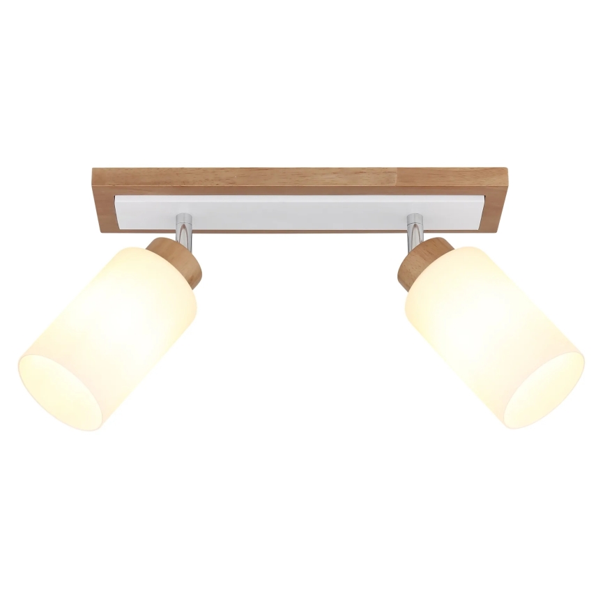 Globo - Spot orientable 2xE27/60W/230V chêne/blanc
