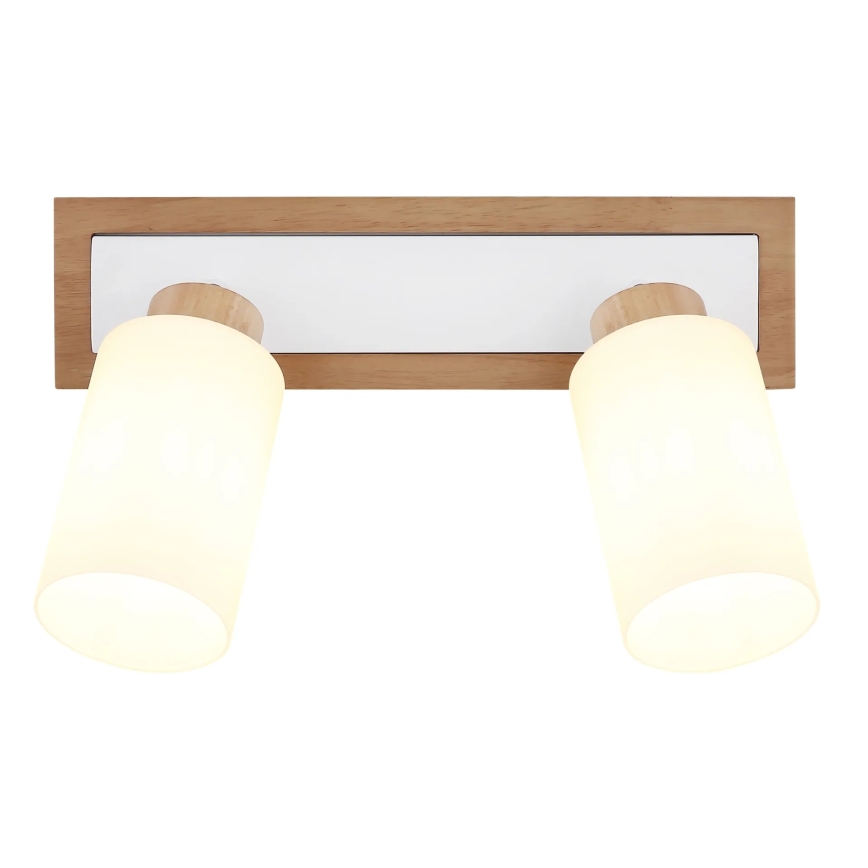 Globo - Spot orientable 2xE27/60W/230V chêne/blanc