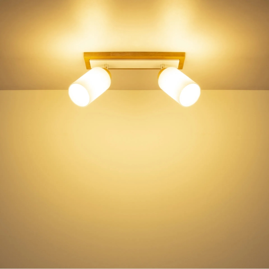 Globo - Spot 2xE27/60W/230V beige/blanc