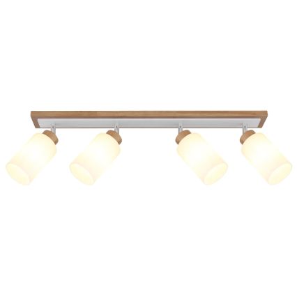 Globo - Luminaire à spots 4xE27/60W/230V beige/blanc