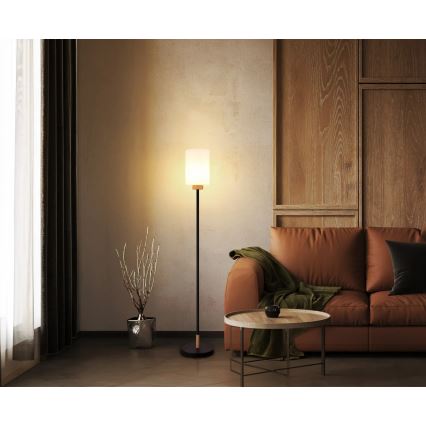 Globo - Lampadaire 1xE27/60W/230V noir/blanc