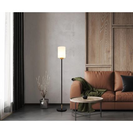 Globo - Lampadaire 1xE27/60W/230V noir/blanc