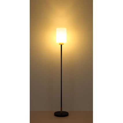 Globo - Lampadaire 1xE27/60W/230V noir/blanc