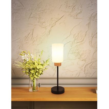 Globo - Lampe de table 1xE27/60W/230V noire/blanche