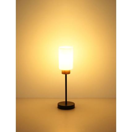 Globo - Lampe de table 1xE27/60W/230V noire/blanche