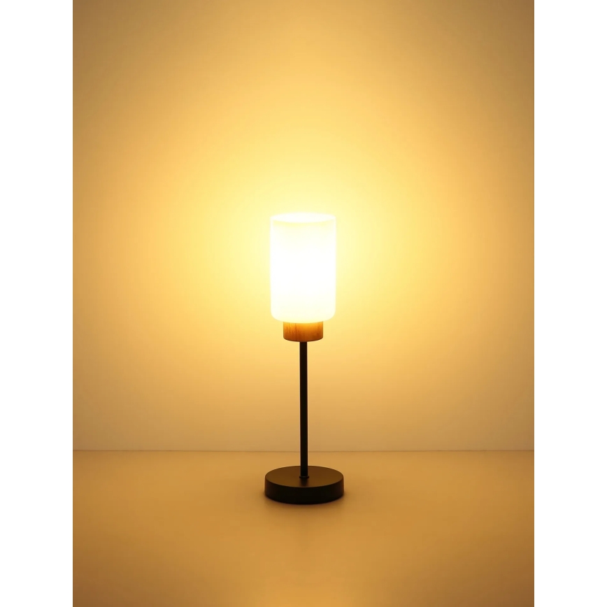 Globo - Lampe de table 1xE27/60W/230V noire/blanche
