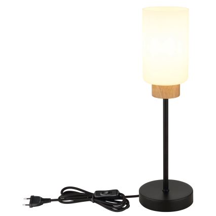 Globo - Lampe de table 1xE27/60W/230V noire/blanche