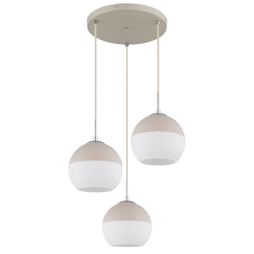 Globo - Suspension sur câble 3xE27/60W/230V