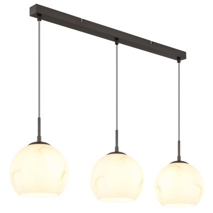 Globo - Suspension sur câble 3xE27/60W/230V