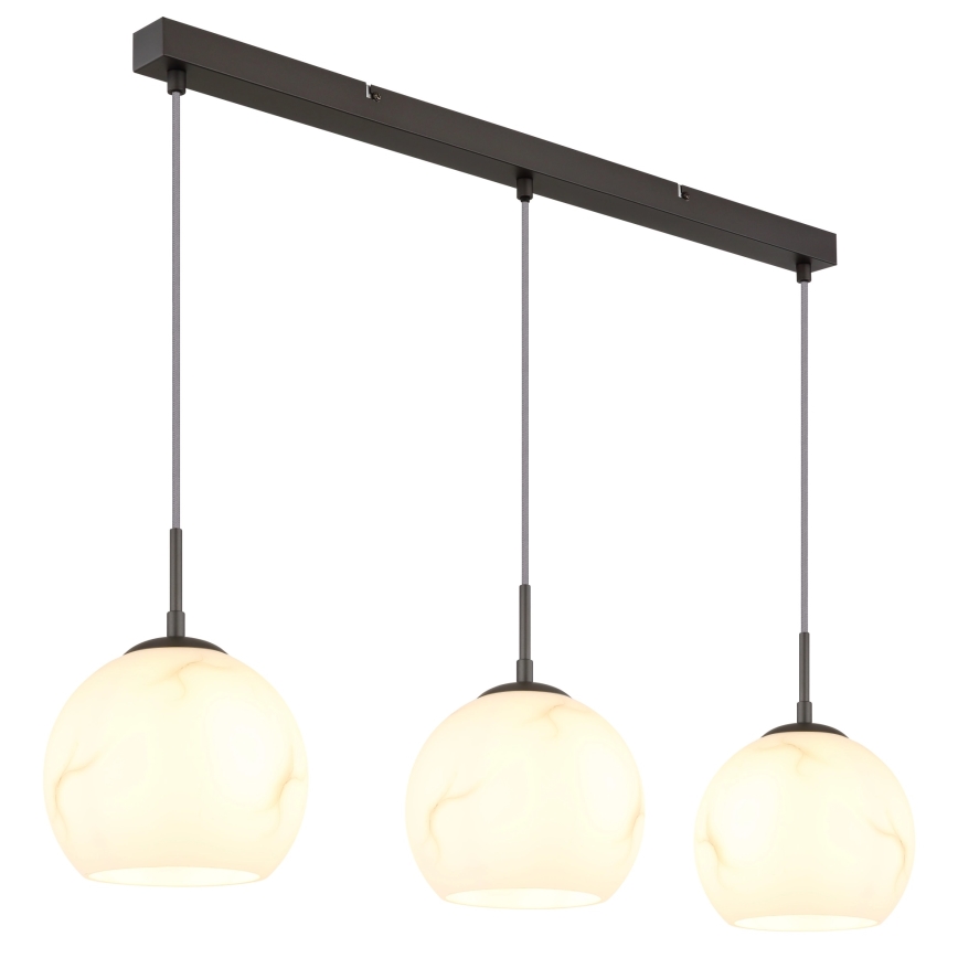 Globo - Suspension sur câble 3xE27/60W/230V