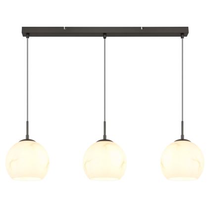 Globo - Suspension sur câble 3xE27/60W/230V
