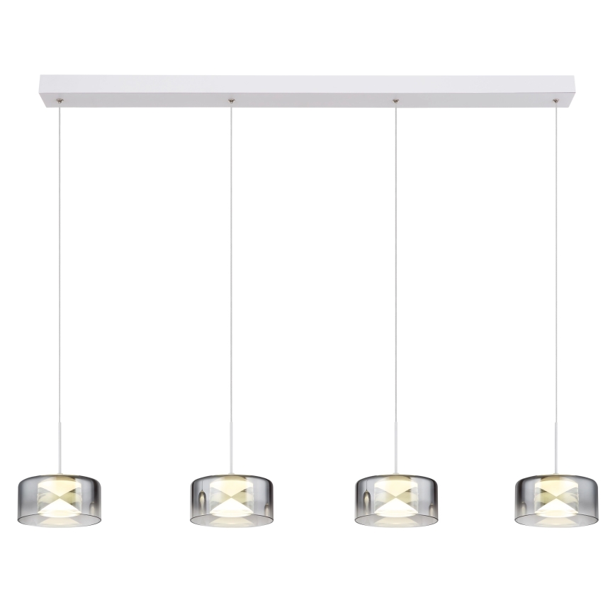 Globo - Suspension LED sur câble LED/24W/230V blanc/fumé