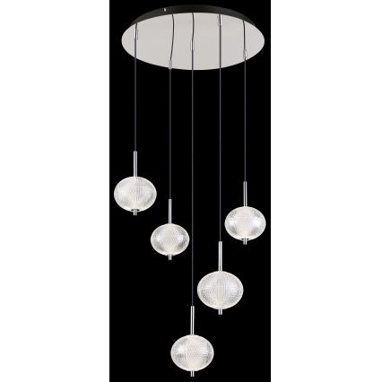 Globo - Suspension filaire 5xLED/6,6W/230V 3000/4500/6500K