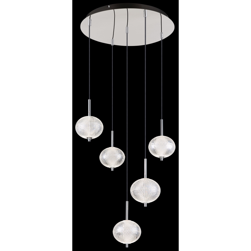 Globo - Suspension filaire 5xLED/6,6W/230V 3000/4500/6500K