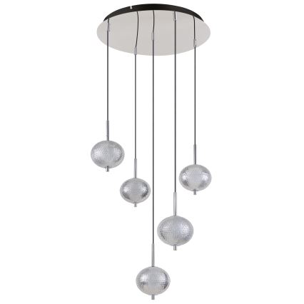 Globo - Suspension filaire 5xLED/6,6W/230V 3000/4500/6500K