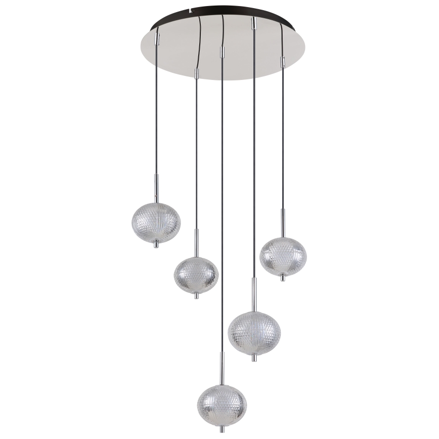 Globo - Suspension filaire 5xLED/6,6W/230V 3000/4500/6500K