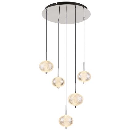 Globo - Suspension filaire 5xLED/6,6W/230V 3000/4500/6500K
