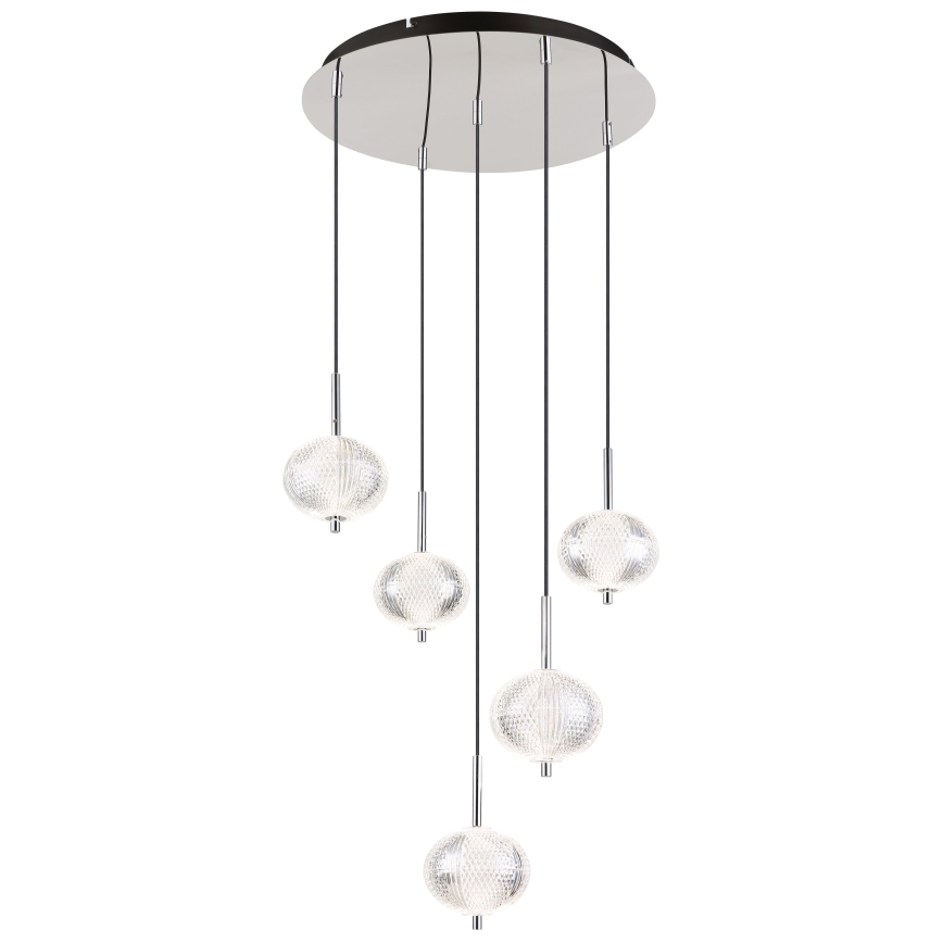 Globo - Suspension filaire 5xLED/6,6W/230V 3000/4500/6500K