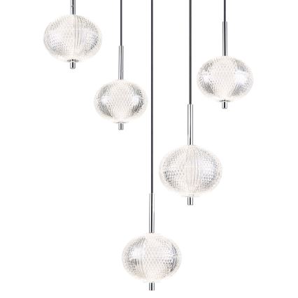 Globo - Suspension filaire 5xLED/6,6W/230V 3000/4500/6500K