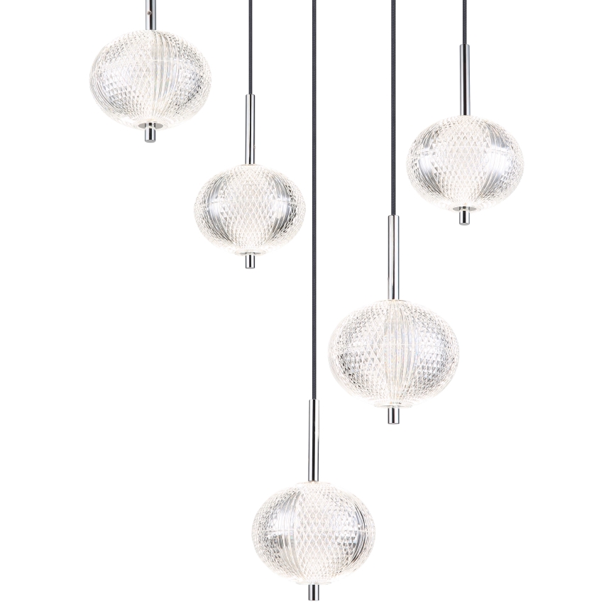 Globo - Suspension filaire 5xLED/6,6W/230V 3000/4500/6500K