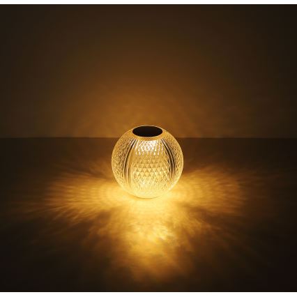 Globo - Lampe de table tactile LED dimmable LED/2W/5V 1200 mAh USB transparente