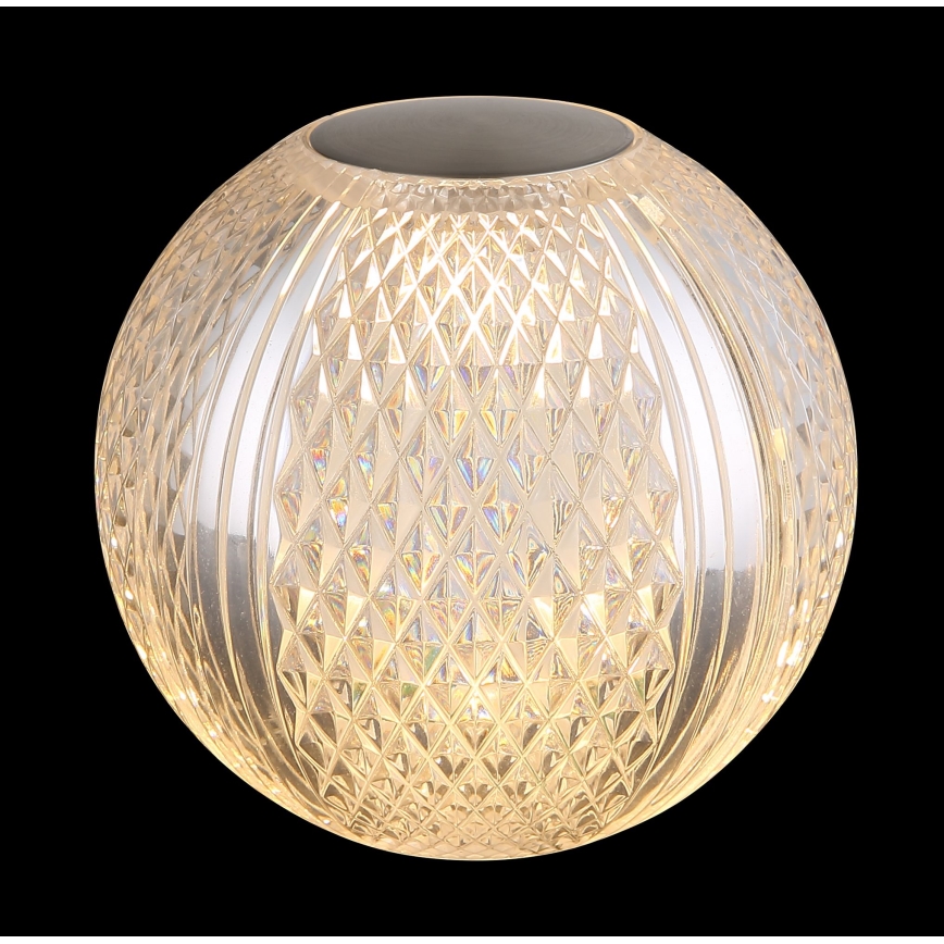 Globo - Lampe de table tactile LED dimmable LED/2W/5V 1200 mAh USB transparente