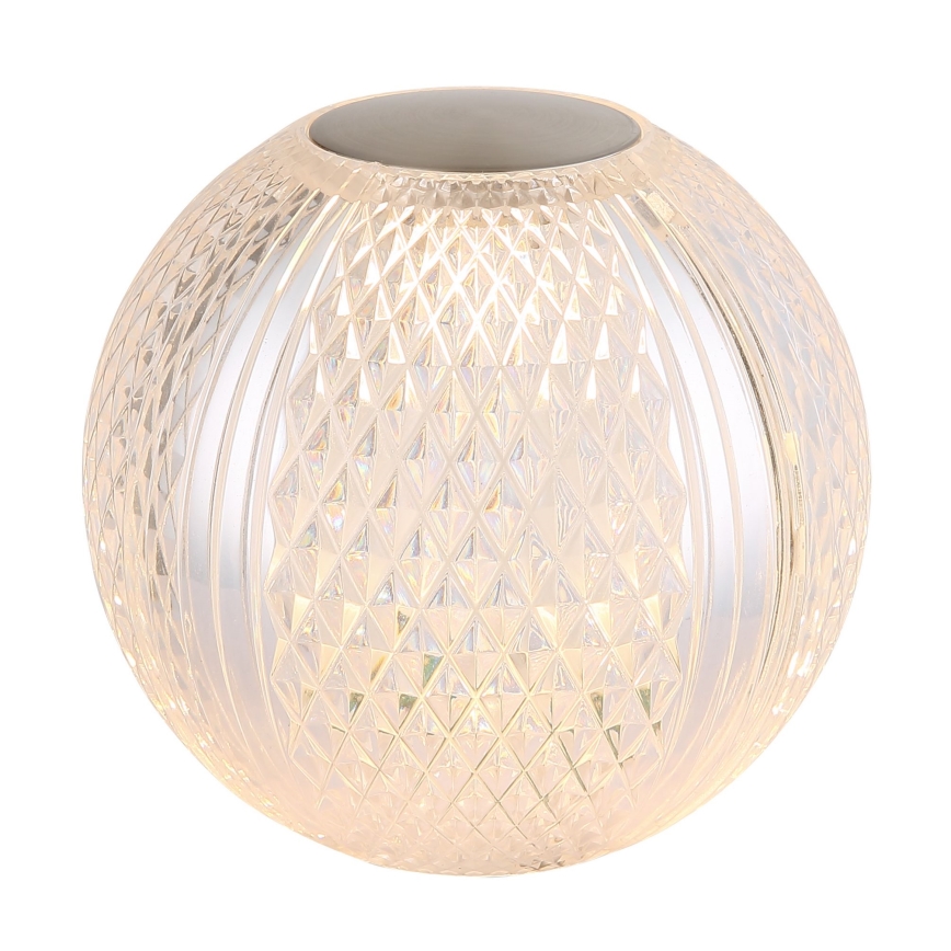 Globo - Lampe de table tactile LED dimmable LED/2W/5V 1200 mAh USB transparente