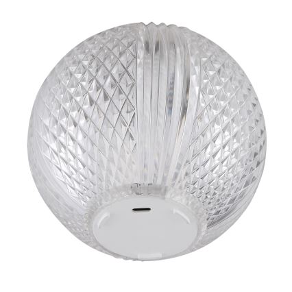 Globo - Lampe de table tactile à intensité variable LED/2W/5V 1200 mAh USB transparent