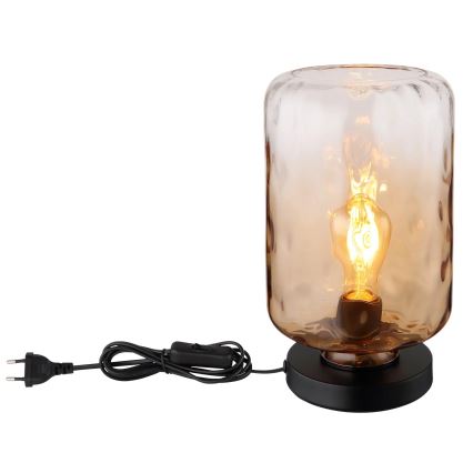 Globo - Lampe de table 1xE27/60W/230V marron