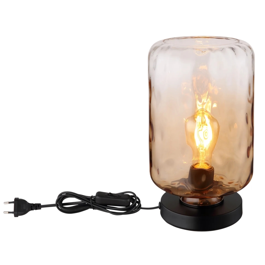 Globo - Lampe de table 1xE27/60W/230V marron