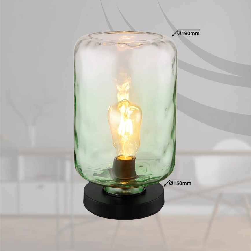 Globo - Lampe de table 1xE27/60W/230V vert