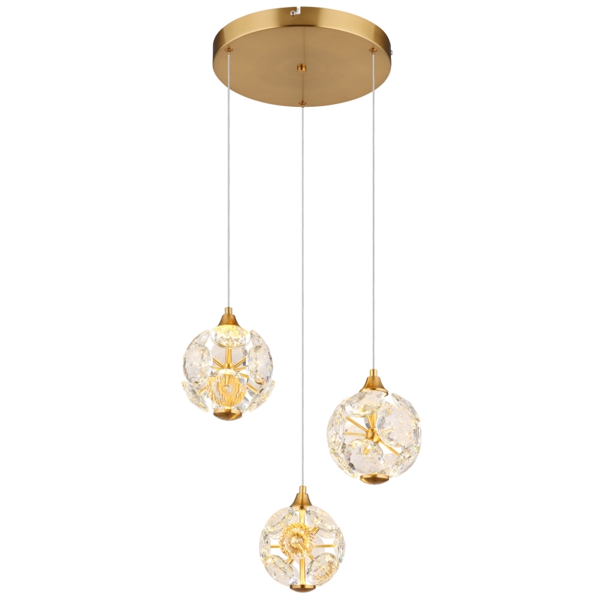Globo - Suspension LED sur câble LED/24W/230V 3000K dorée
