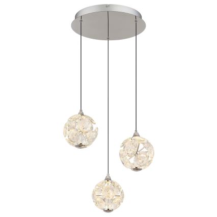 Globo - Suspension sur câble LED/24W/230V